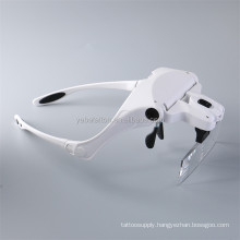 Tattoo Headband Led Light Lamp with Magnifying Glass